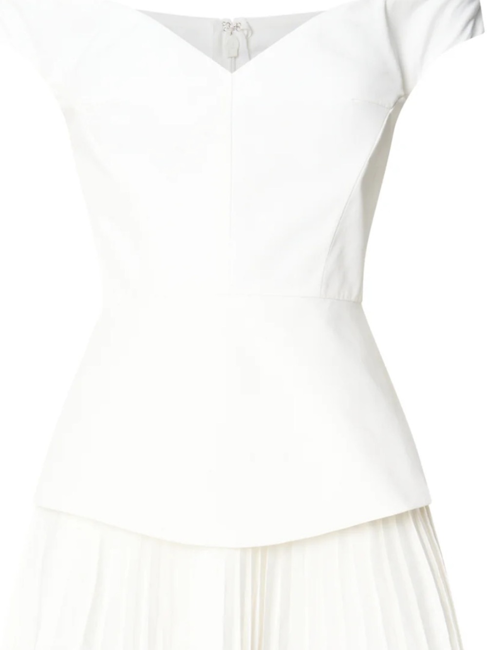 Showpo Izara Mini Dress White Sz US 8/Medium - Picture 12 of 15